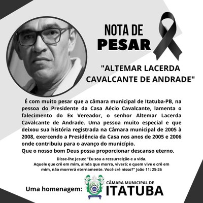 Nota de pesar Altermar Nota de pesar Altermar